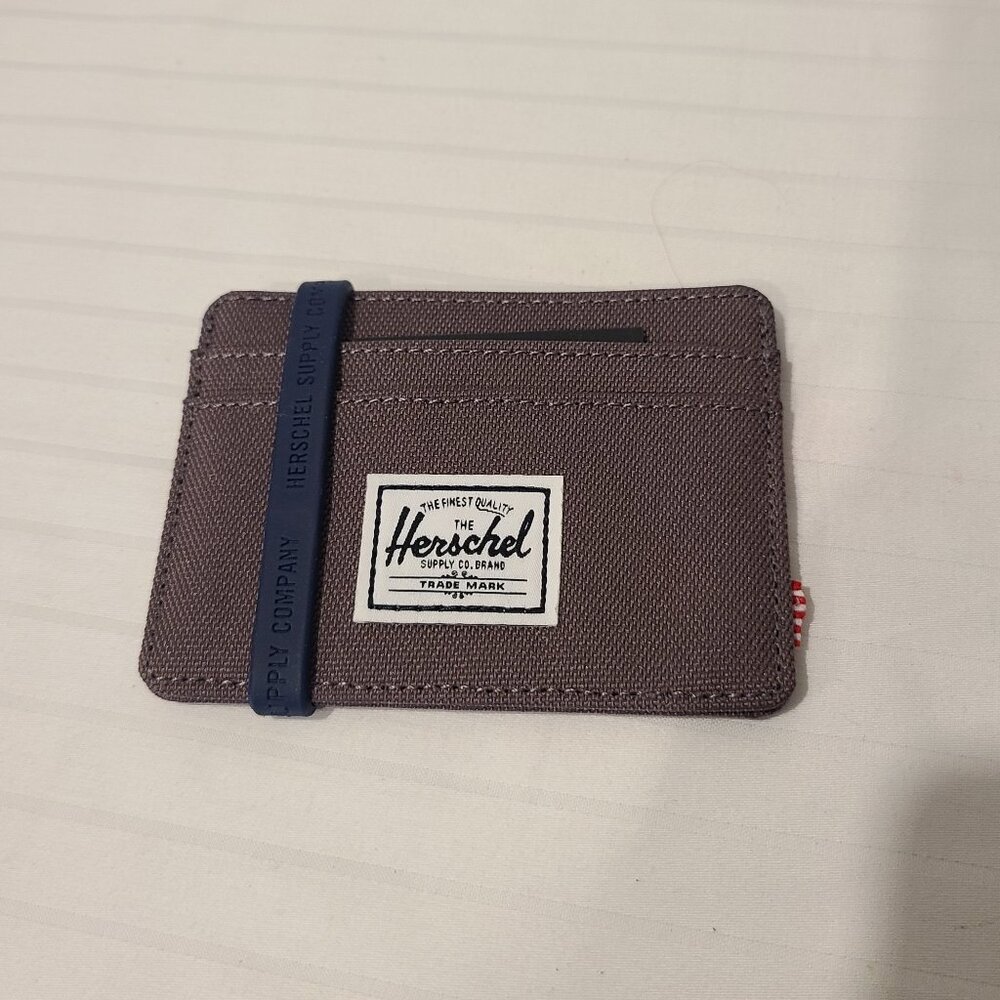 HERSCHEL Charlie-Purple Sparrow- rfid WALLET New-Canvas-Lightweight
